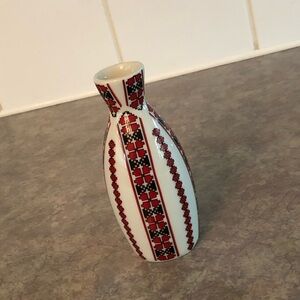 80's Ukrainian Ceramic Bud Vase - Ukrainian Folk Art - Ukrainian Collectible
